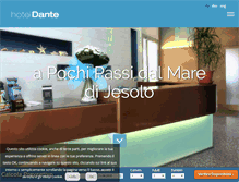 Tablet Screenshot of hoteldantejesolo.com